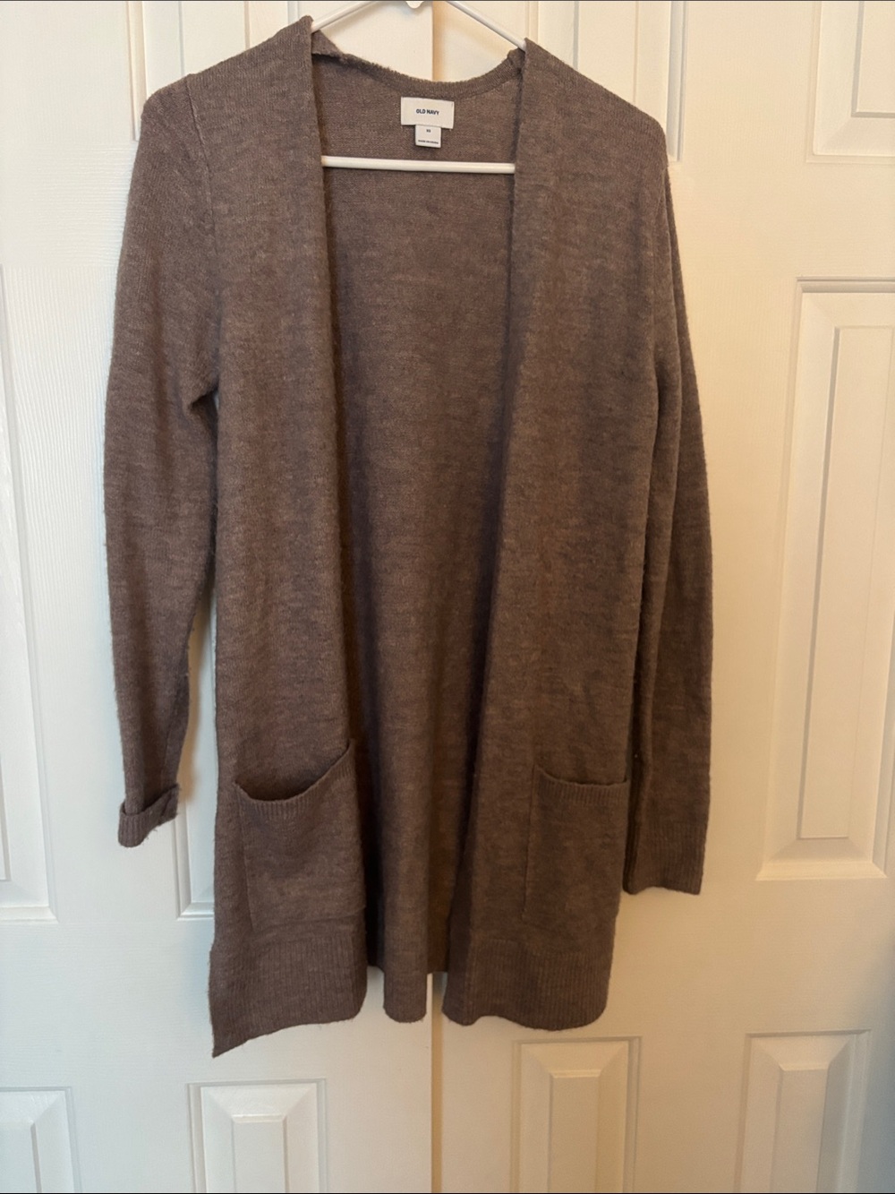 Old Navy Open-Front Cardigan in Taupe
